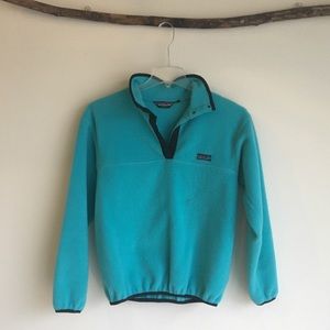 Patagonia • Teal Fleece Snap Pullover